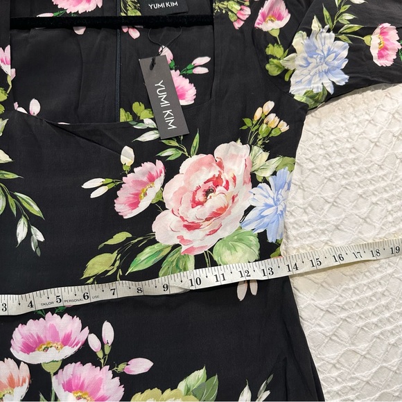 Yumi Kim Marlo Floral Midi Dress Black Size S NWT - Picture 12 of 13